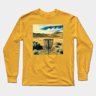 Disc Golf in the Rolling Grassy Hills Long Sleeve T-Shirt